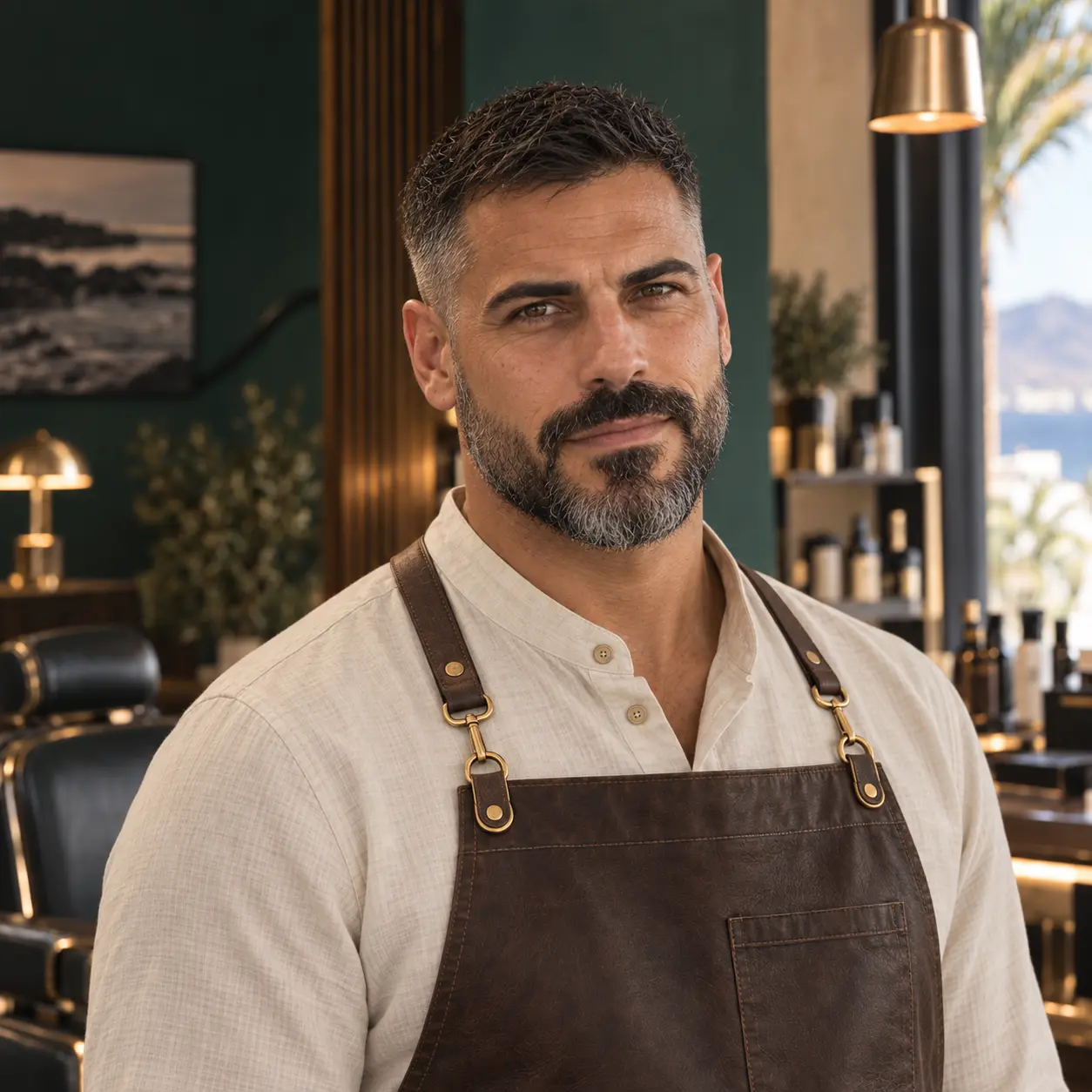 Retrato de Adrián Vega, especialista en barba de MAREA Barber Club