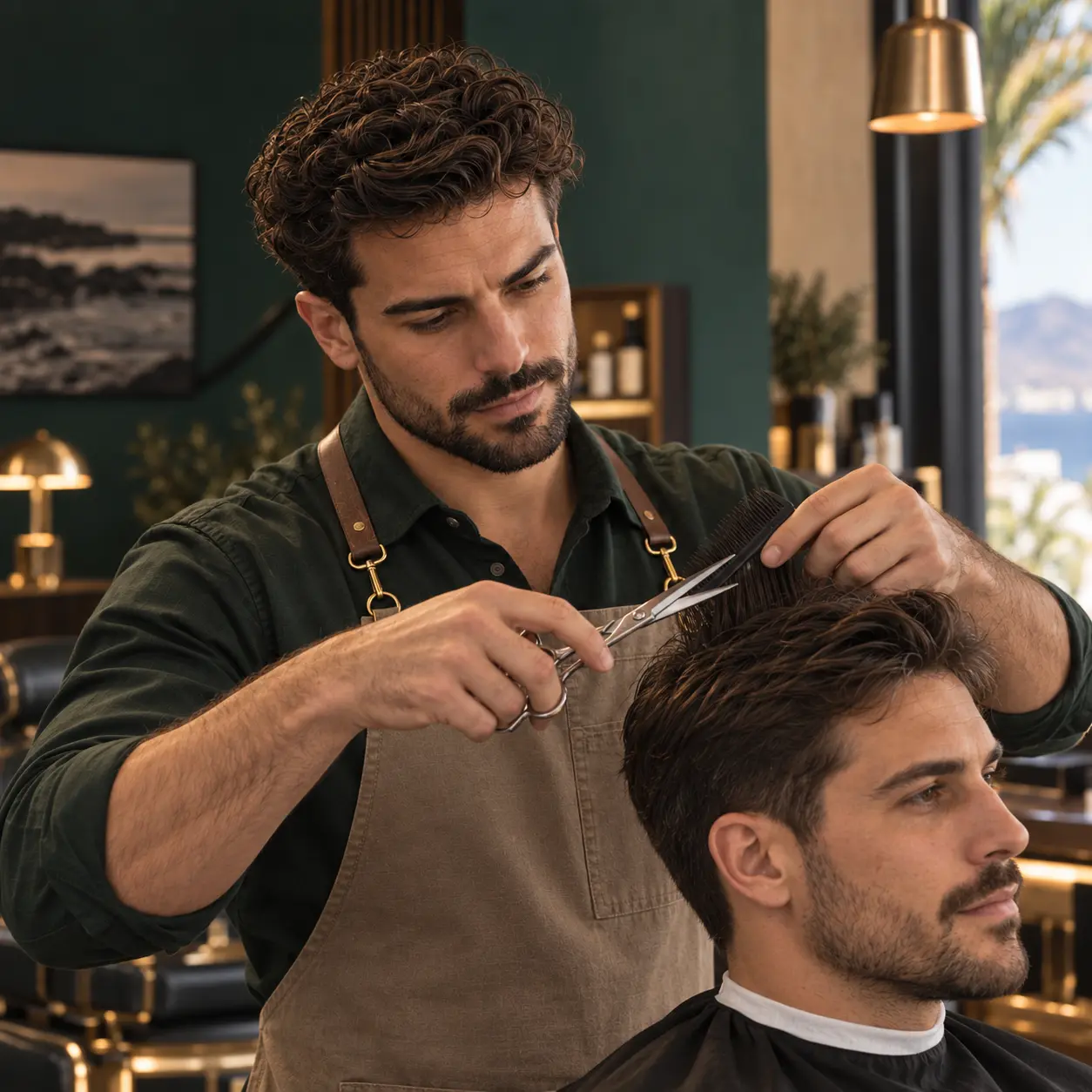 Resultado de un corte clásico realizado en MAREA Barber Club