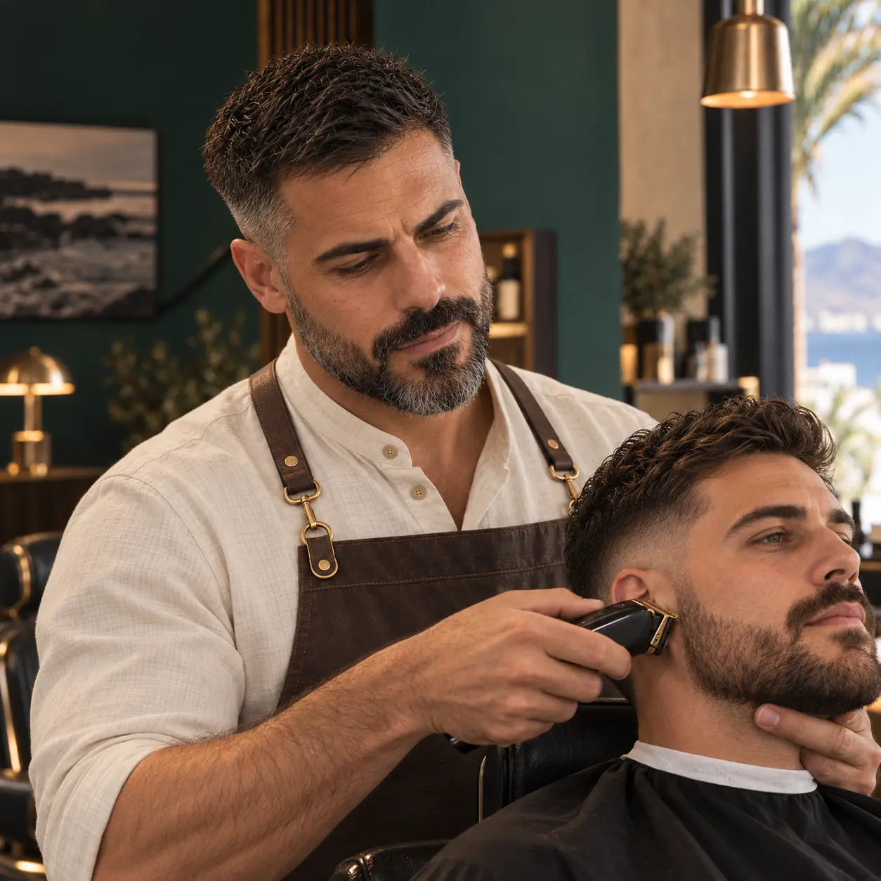 Resultado de un servicio de corte y barba en MAREA Barber Club
