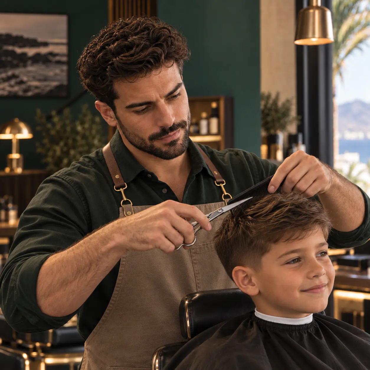 Resultado de un corte infantil en MAREA Barber Club